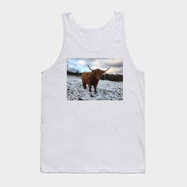 Scottish Highland Cattle Cow 2154 Tank Top by SaarelaHighland